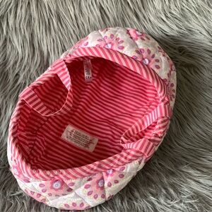 American Girl Bitty Baby Quilted Doll Carrier Basket for 15” Dolls Pink